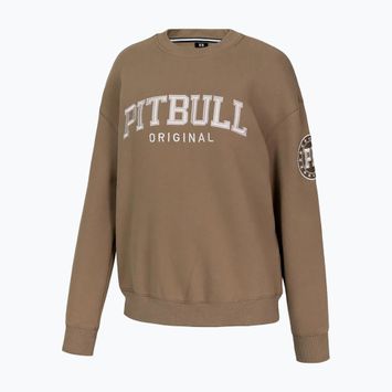 Hanorac pentru femei Pitbull Tyrian Crewneck coyote brown