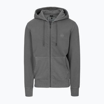 Hanorac pentru bărbați Pitbull Lancaster 2 Hooded Zip Sweatshirt washed grey