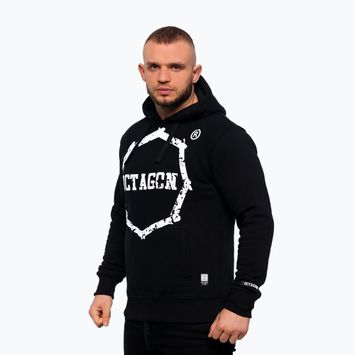 Hanorac cu glugă pentru bărbați Octagon Zęby black