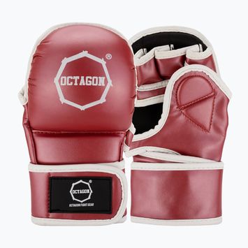 Mănuși de grappling Octagon Metallic MMA red