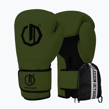 Mănuși de box Octagon Legion Enforcer + dark green bag