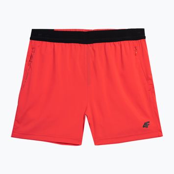 Pantaloni scurți de antrenament 4F pentru bărbați, de culoare roșie 4FSS23TFSHM148-62S