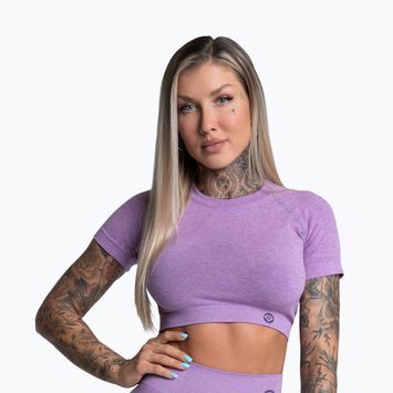 Tricou de antrenament pentru femei  Gym Glamour Seamless Rashguard lilac