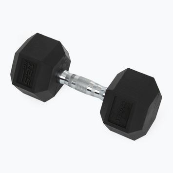 Halteră cauciucată XTREXO Hex 12.5 kg
