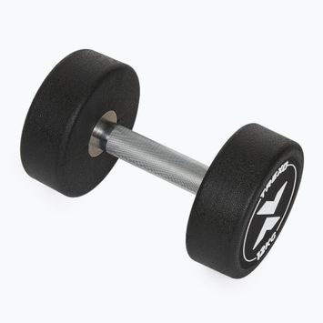 Gantera din fontă cauciucată XTREXO Pro 12 kg black
