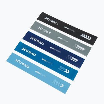 Set de benzi pentru antrenament antrenament XTREXO 5 Mini Power Band resistance band 5 pcs. multicolor