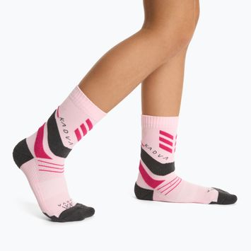 Șosete pentru copii KADVA Stride Coolmax 2 perechi roz