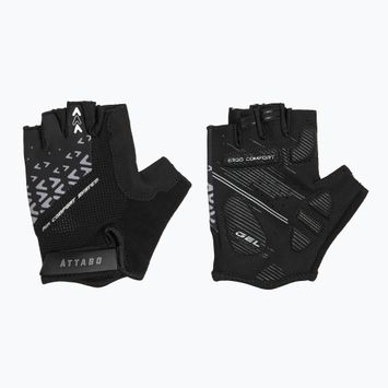 Manuși de ciclism ATTABO Vito gel shock proof negru
