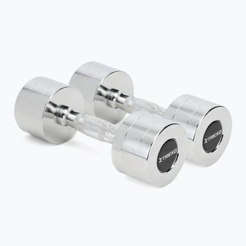 Haltere cromate TREXO 2x6 kg argintiu