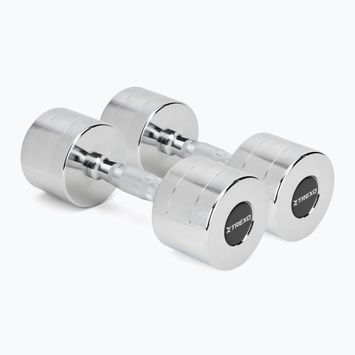 Haltere cromate TREXO 2x9 kg argintiu