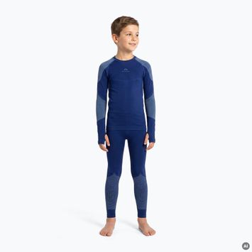 Set complet de lenjerie termică pentru copii KADVA Frosty Jrb Set, fără cusături, bleumarin