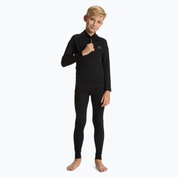 Set de lenjerie termică pentru copii KADVA Tyros Set Jr fără cusături negru