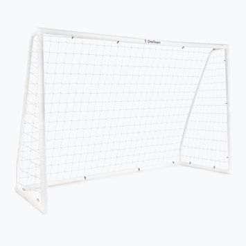 Poartă de fotbal OneTeam PVC 300 x 200 cm albă