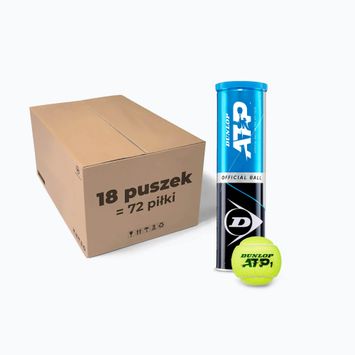Mingi de tenis Dunlop ATP 18 x 4 galben 601314