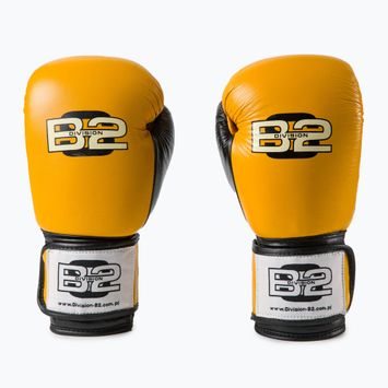 Mănușă de box Divizia B-2 galben/negru DIV-SG01