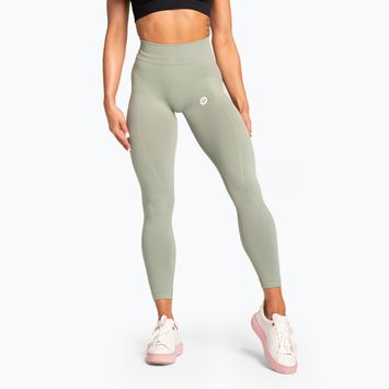 Colanți pentru femei Gym Glamour Basic Scrunch green