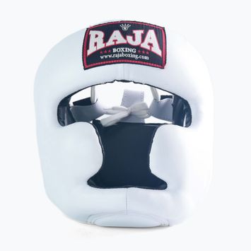 Cască de box  RAJA BOXING Genuine Leather white