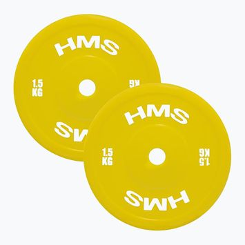 PE Greutate olimpică HMS TPP01 2 x 1,5 kg galben