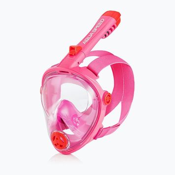 Mască facială completă de snorkeling pentru copii AQUA-SPEED Spectra 2.0 Kid roz 7081