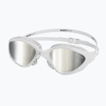 Ochelari de înot BuddySwim OzeanX Mirror white / silver