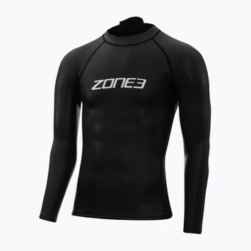 ZONE3 Neopren cu mânecă lungă sub costum de neopren negru/alb Baselayer