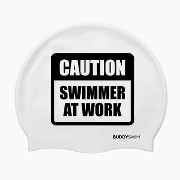 Cască de înot BuddySwim CSW Silicone white