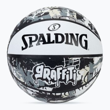 Minge de baschet Spalding Graffiti biały mărimea 7