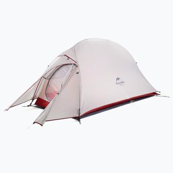 Cort de trekking pentru 1 persoană Naturehike Cloud Up light grey/red