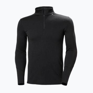 Bluză termoactivă pentru bărbați Helly Hansen Lifa Merino Midweight 1/2 Zip black
