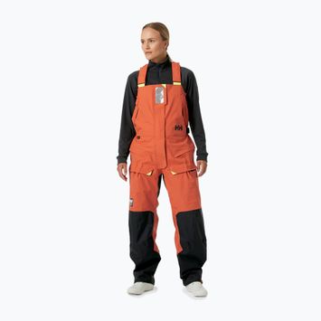 Pantaloni de navigație pentru femei Helly Hansen Skagen Offshore Bib terracotta