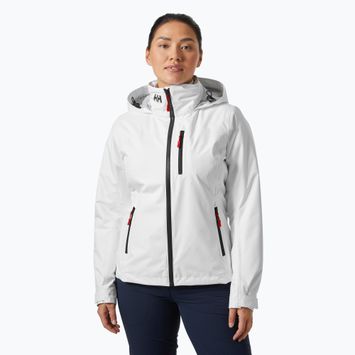 Jacheta de navigatie pentru femei Helly Hansen Crew Hooded Midlayer 2.0 alb