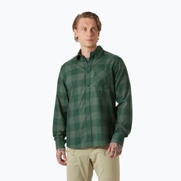Cămașă pentru bărbați Helly Hansen Aker Flannel LS jungle green buffalo plaid