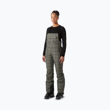 Pantaloni de schi pentru femei Helly Hansen Legendary Insulated Bib pebble broxburn plaid aop