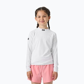 Longsleeve de înot pentru copii Helly Hansen Waterwear Rashguard Jr white