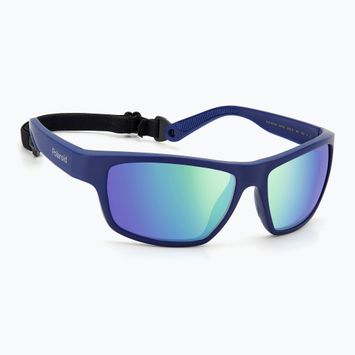 Ochelari de soare Polaroid PLD 7037/S matt blue/greygreen mirror polarized