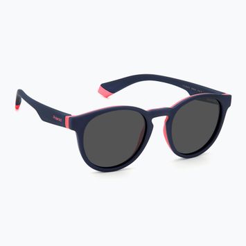 Ochelari de soare pentru copii Polaroid PLD 8048/S blue pink/grey polarized