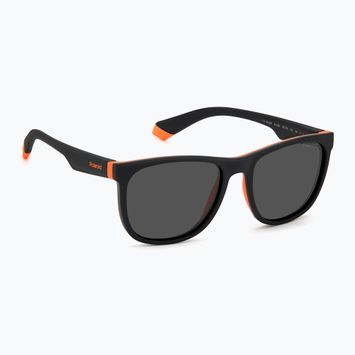 Ochelari de soare pentru copii Polaroid PLD 8049/S black orange/grey polarized