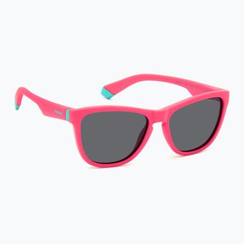 Ochelari de soare pentru copii Polaroid PLD 8056/S matte pink/grey polarized