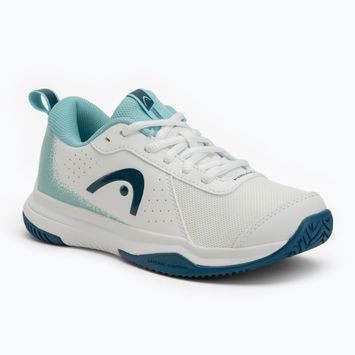 Încălțăminte de tenis pentru copii HEAD Sprint Court 4.0 white/ turquise