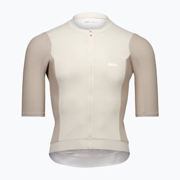 Tricou de ciclism pentru bărbați POC Cadence Jersey okenite off-white