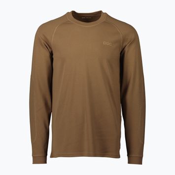 Tricou de trekking pentru bărbați POC Poise Crew jasper brown