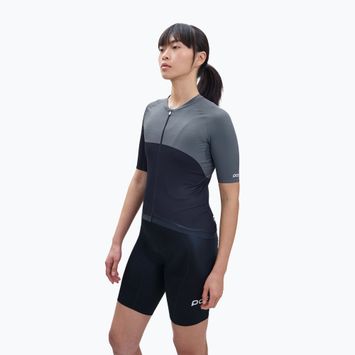 Tricoul de ciclism pentru femei POC Essential Road Print uranium black/sylvanite grey