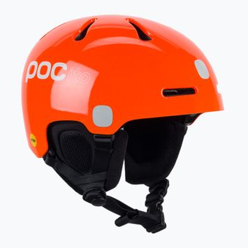 Căști de schi pentru copii POC POCito Fornix MIPS fluorescent orange