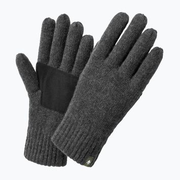 Mănuși de trekking pentru femei Pinewood Knitted Wool d.anthracite mel