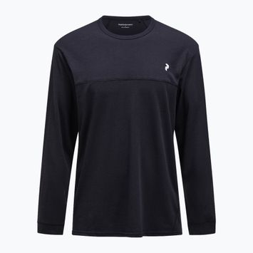 Longsleeve pentru bărbați Peak Performance Trail Wool Blend black
