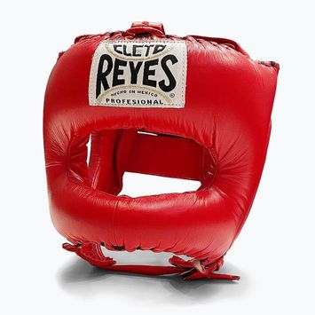 Casca de box Cleto Reyes cu față ascuțită, bară din nailon roșu
