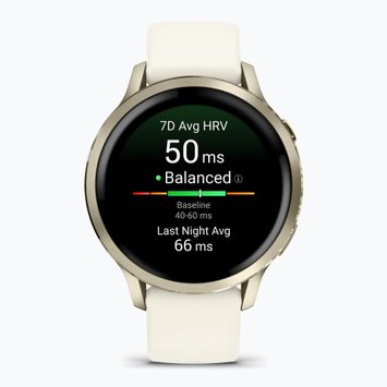 Ceas Garmin Venu 4 41 mm lunar gold/bone