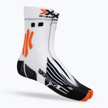 Șosete de alergare pentru bărbați X-Socks Run Speed Two 4.0 arctic white/trick orange