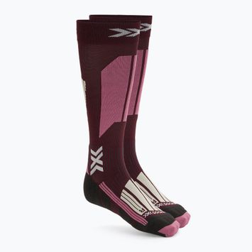 Șosete de schi pentru femei X-Socks Ski Touring Perform Otc deep purple/light sand