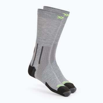 Șosete X-Socks Run Perform Warm Crew rhino grey/canary